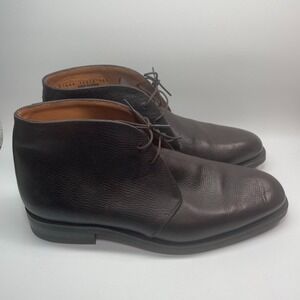 Sid Mashburn Men's Dark Brown Utah Grain Calfskin Chukka‎ Boot Size 10.5 $695